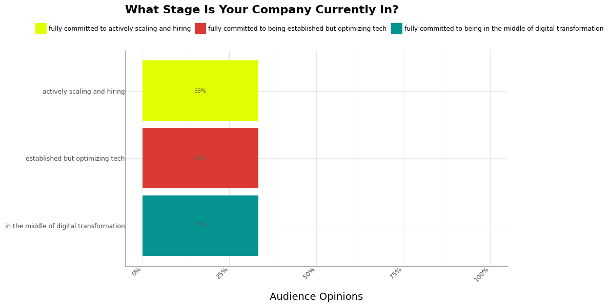 Chart - What Stage Is Your Company Currently In?